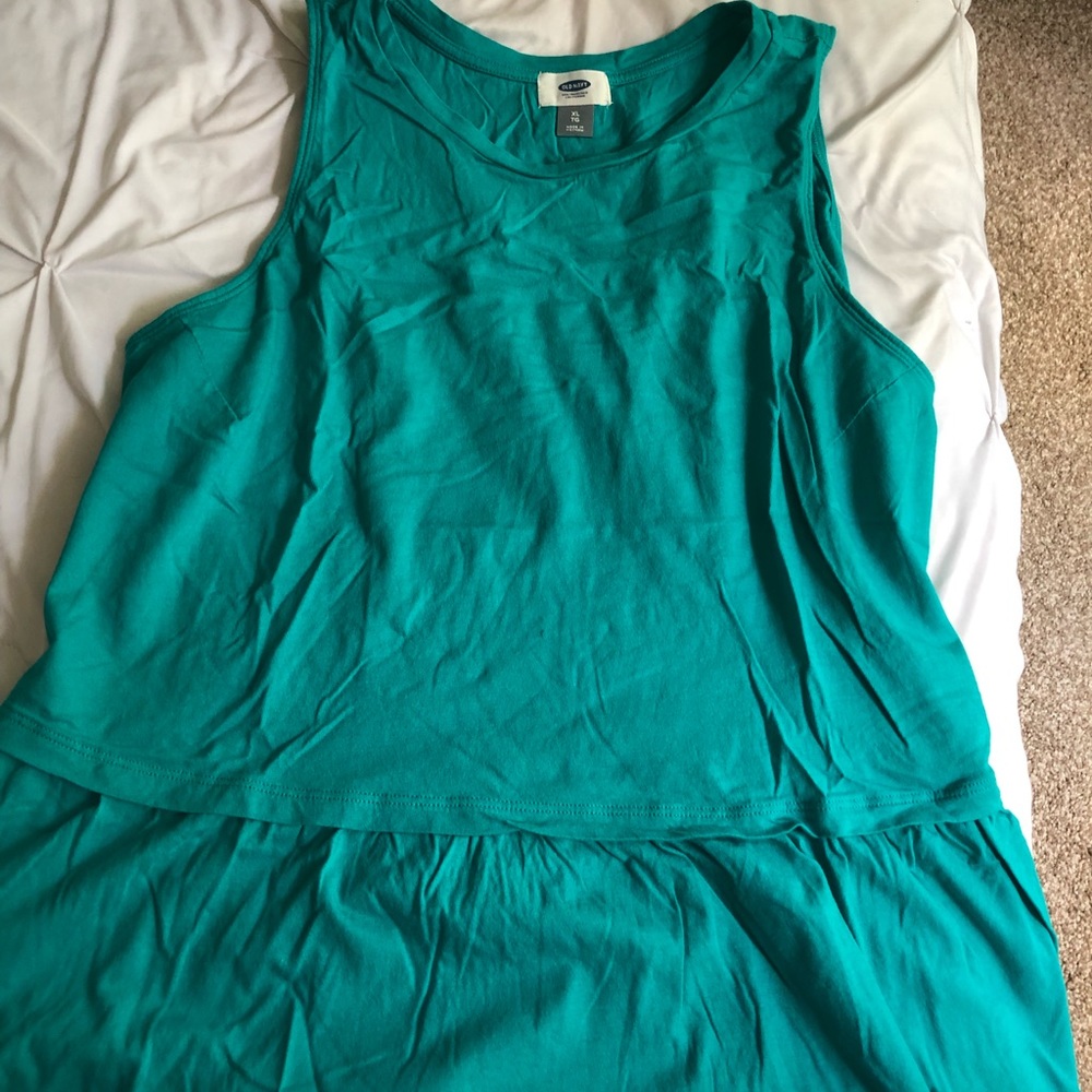 Old Navy Teal Peplum tank